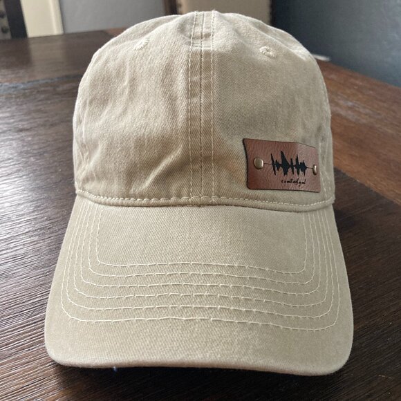 It Is Well With My Soul Soundwave Vintage Washed Beige Hat - Picture 1 of 4